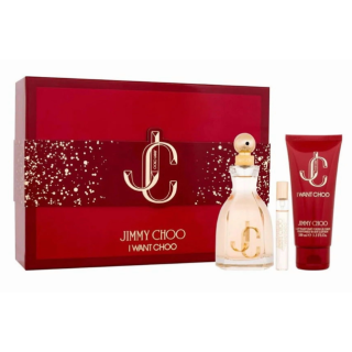 Jimmy Choo - I Want Choo Set 3 Pzas Perfume 100 ml + Perfume Spray 10 ml + Locion Humectante