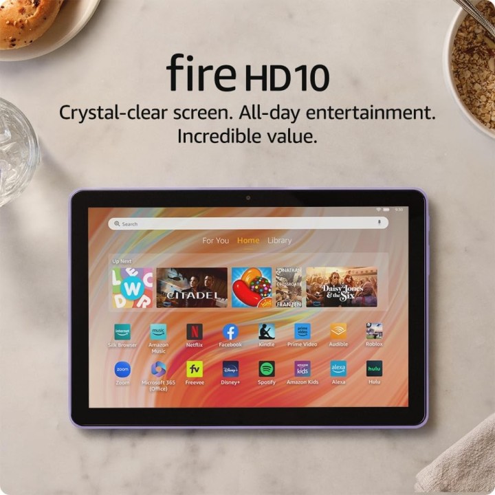 Amazon Fire HD 10 Tablet (nuevo modelo) 10.1" Full HD screen, 3 GB RAM, 32 GB
