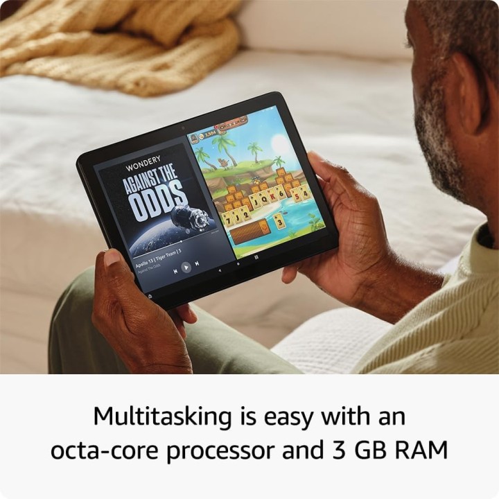 Amazon Fire HD 10 Tablet (nuevo modelo) 10.1" Full HD screen, 3 GB RAM, 32 GB