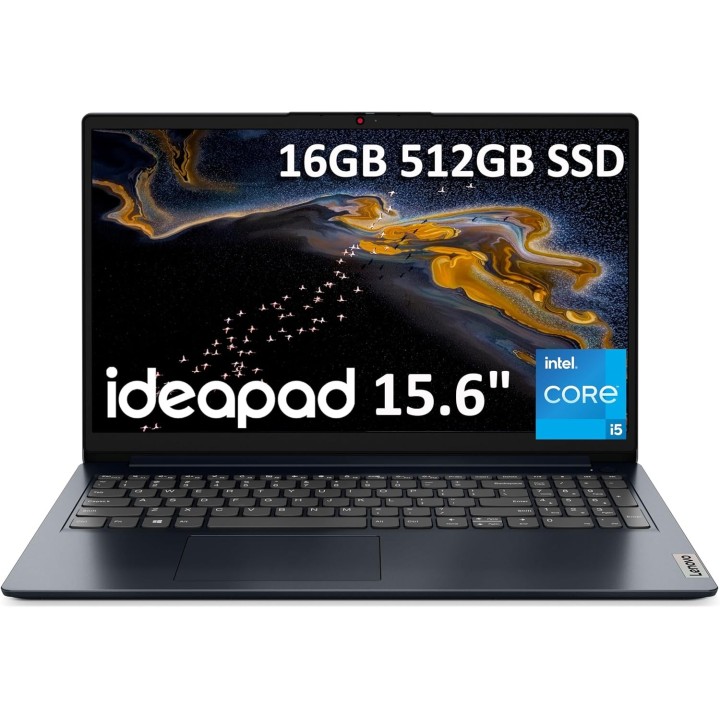 Lenovo Ideapad 15.6" Intel Core I5 16 Gb RAM 512GB SSD